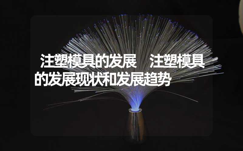 注塑模具的发展 注塑模具的发展现状和发展趋势